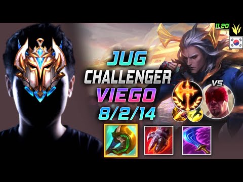 Challenger Viego Jungle vs Lee Sin - 챌린저 정글 비에고 템트리 룬 신파자 정복자 ヴィエゴ Виего 破败之王 維爾戈 - KR 11.20
