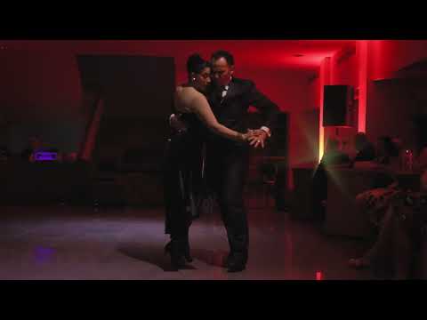  Bárbara Ferreyra  and  Agustín Agnez  are  dancing  to  the  milonga  "  Milonga del 38  "  by  Juan D'Arienzo  in  2025