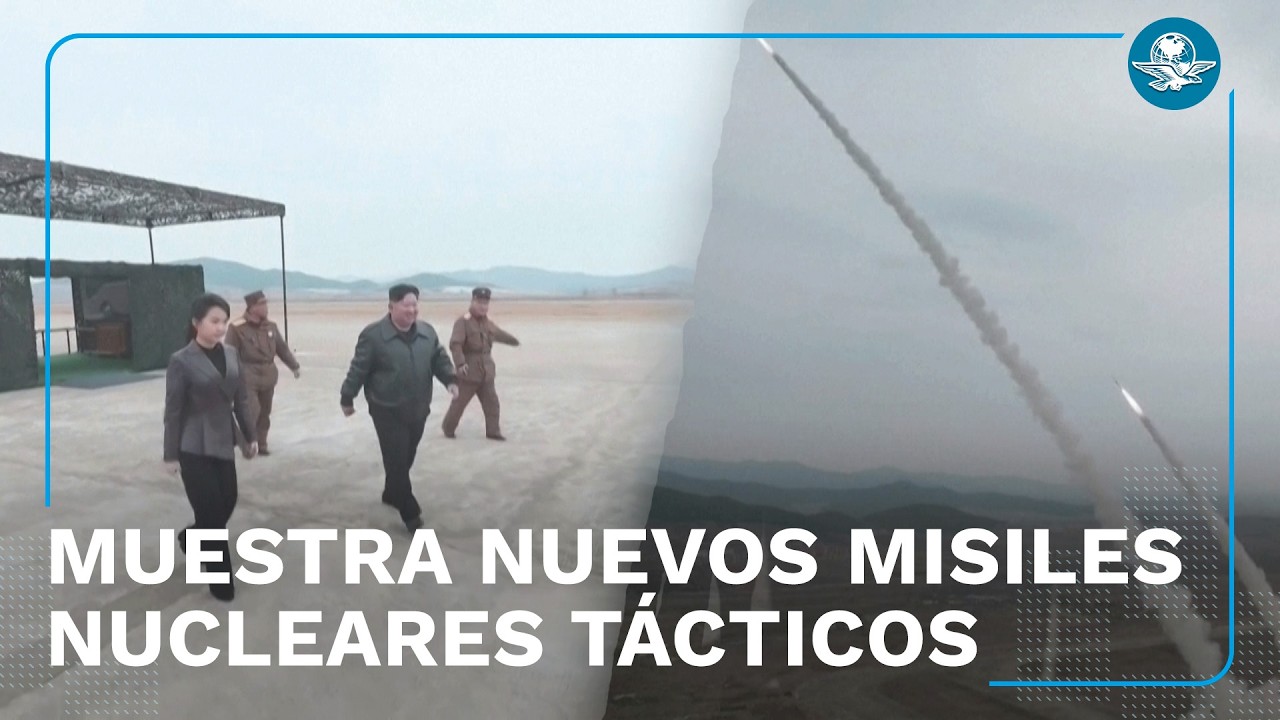 Kim Jong Un muestra músculo militar; Corea del Norte presume armas nucleares tácticas