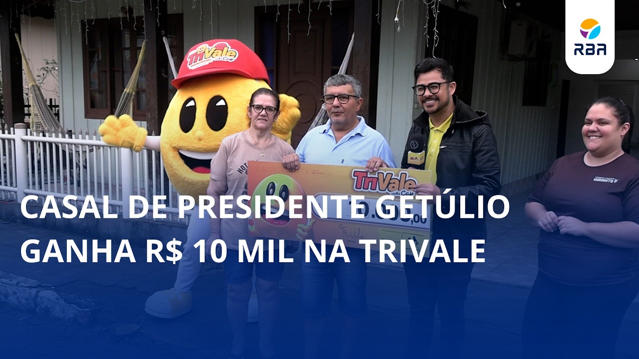 Casal de Presidente Getúlio ganha R$ 10 mil na TriVale