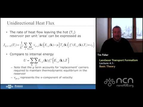 nanoHUB-U Thermal Energy at the Nanoscale L4.1: Landauer Transport Formalism - Basic Theory
