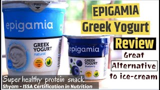 Epigamia Greek Yogurt Review | Healthy snack | Brands of greek yogurt in India