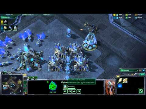 HerdULiek SC2 Cast - 1v1 TvP OlzIsPro (Terran) vs RyanG (Protoss) Starcraft 2 HD