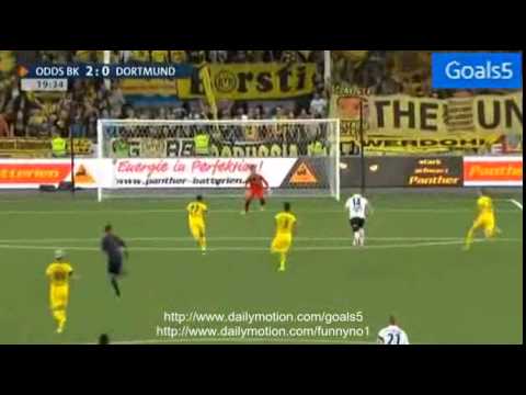 Fredrik Nordkvelle Goal Odd Grenland 2   0 Borussia Dortmund Europa League 20 8 2015