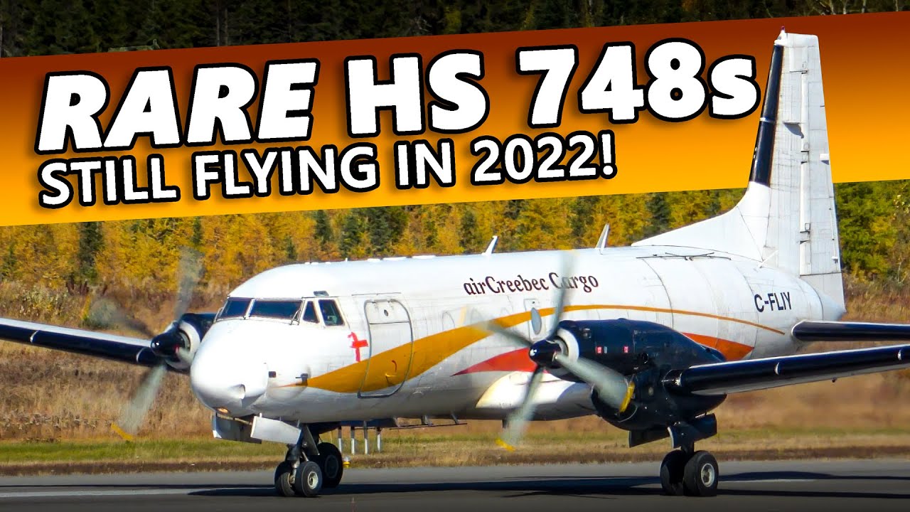 RARE Hawker Siddeley HS 748s STILL FLYING! Air Creebec in Timmins, Ontario [4K]