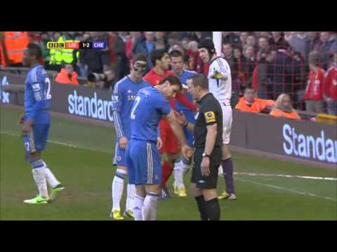 IVANOVIC BITTEN BY SUAREZ - Liverpool vs. Chelsea