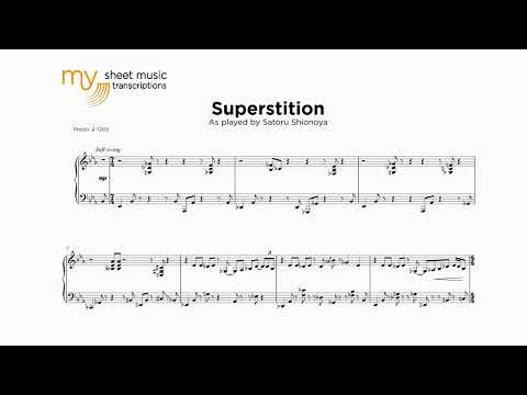 Satoru Shionoya - Superstition (Jazz Transcription)