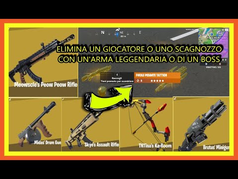 ELIMINA UN GIOCATORE O UNO SCAGNOZZO CON UN'ARMA LEGGENDARIA O DI UN BOSS - sfide MISSIONE DI MIDA !
