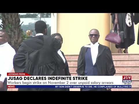 JUSAG declares indefinite strike: Workers begin strike on November 2 over unpaid salary arrears.