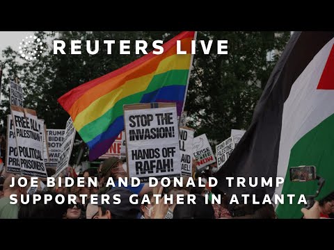 LIVE: Joe Biden and Donald Trump supporters gather in Atlanta ahead of debate | REUTERS
