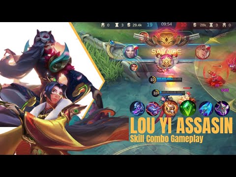 SAVAGE! Lou Yi Insane Burst Damage | Unkillable Best Build 2021 | Mobile Legends