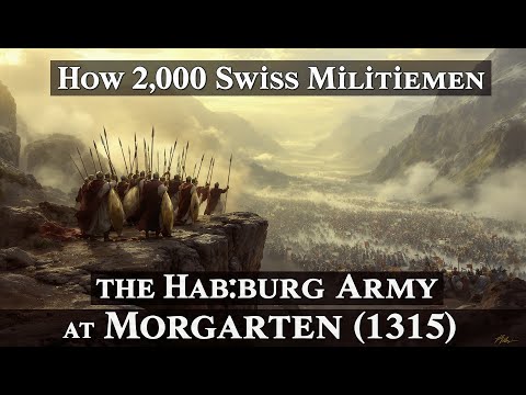 How 2,000 Swiss Militiamen DESTROYED the Habsburg Army at Morgarten (1315)