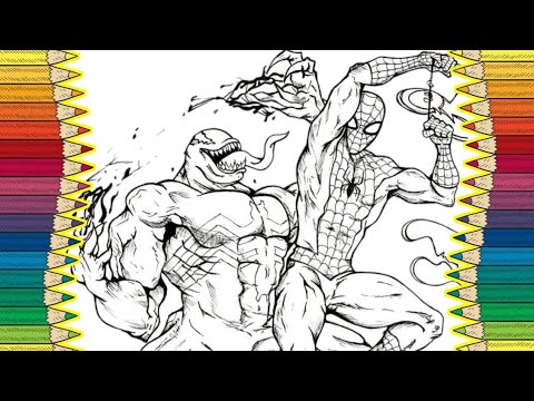 Spiderman vs Venom Coloring Page / Electro-Light - Symbolism [NCS Release]
