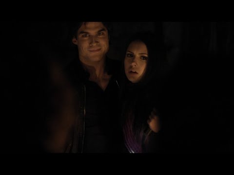 TVD 1x14 - Damon takes Elena inside the tomb with him | Delena Scenes HD