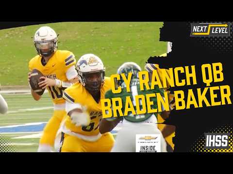 Cy Ranch QB Braden Baker Eyes Deep Playoff Run in New District 23-6A