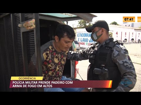 PoliÌcia Militar prende padeiro com arma de fogo em Altos 30 08 2021