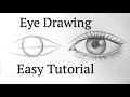 How To Draw An Eye Eyes Easy Step By Step For Beginners Eye Drawing Easy Tutorial With Pencil Basics