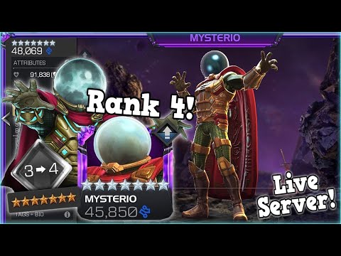 7 STAR RANK 4 MYSTERIO! Live Server! RANK 4 TECH GEM USED! | Marvel Contest of Champions