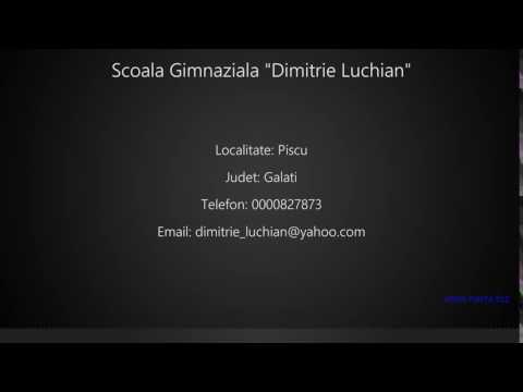 Scoala Gimnaziala "Dimitrie Luchian" Piscu