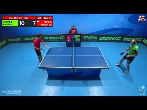 09:00 Anatolii Levshyn 3-1 Mykola Halynskyi West 1 WIN CUP 11.12.2022 | TABLE TENNIS WINCUP