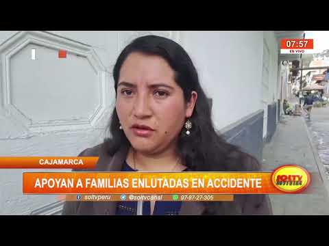 Cajamarca: apoyan a familias enlutadas en accidente