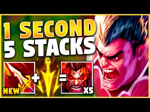 *0.5 SECOND 5 STACKS* I BROKE THE WORLD RECORD (NEW BUILD) - League of Legends