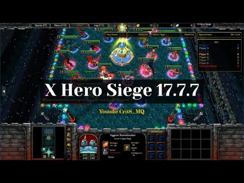 X Hero Siege 17.7.7 | SOLO - 8 WAYS | Extreme 50 | x2 Speed | Warcraft III - Warcraft 3 Reforged