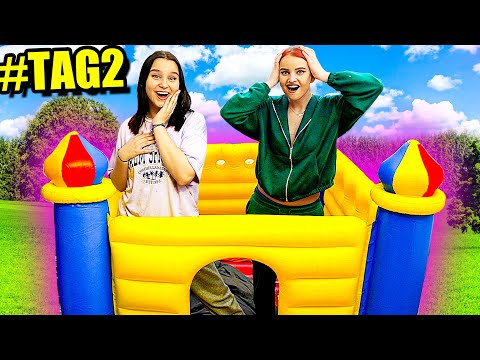 Wer zuletzt die HÜPFBURG VERLÄSST, gewinnt 100 Euro ! 😳💰 - Celina