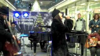 Gabriella Cilmi Sings &#39;Warm This Winter&#39; at St. Pancras