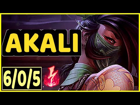 AKALI VS VEIGAR - 6/0/5 KDA MID GAMEPLAY DIAMOND I