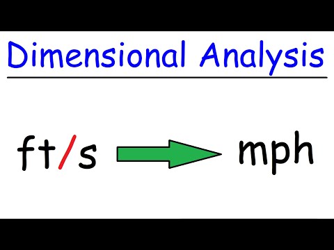 Dimensional Analysis