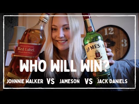 Swedish Whisky Girl reviews Johnnie Walker Red Label vs Jameson vs Jack Daniels Old No 7