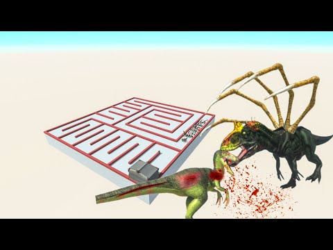 All Unit Escape From Cryolophosaurus - Last Survivor - Animal Revolt Battle Simulator