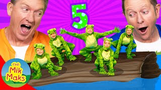 Five Little Speckled Frogs | Nursery Rhymes and Baby Songs | The Mik Maks