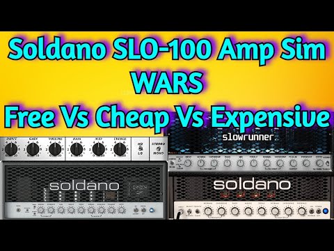 Soldano SLO 100 AMP SIM Comparison - FREE/CHEAP/EXPENSIVE - Vadim Taranov, Amplitube 5 & Neural Dsp