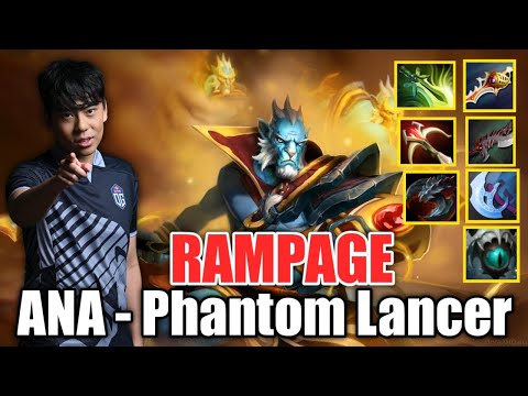 ANA - Phantom Lancer Safelane | EZ 25 Kills + Rampage | Dota 2 Full Gameplay
