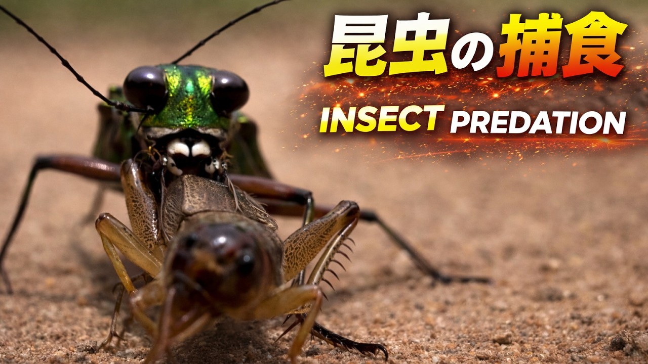 昆虫界の弱肉強食｜Insects: The Art of the Hunt （Created with Generative Software）
