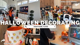 VLOGTOBER DAY 16 | Halloween Vibes at Home 🎃 Decorating + Walmart Shopping & Dollar Tree Christmas!