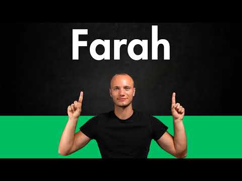 How to Pronounce FARAH (Correctly)