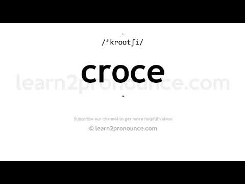 How to pronounce Croce | English pronunciation