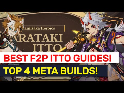 65,000+ DMG F2P Arataki Itto Builds! Guide On Weapons, Artifacts & Teams! | Genshin Impact