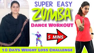 5 Mins Easy Weight Loss Zumba Dance Workout for Beginners at Home - Easy Home Workout to Lose Weight