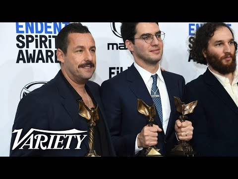 Adam Sandler Celebrates with SNL Opera Man Song - Full Independent Spirit Awards Backstage Interview