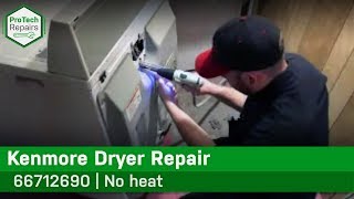 Kenmore, Whirlpool & Maytag Dryer - No Heating - Diagnostic & Repair