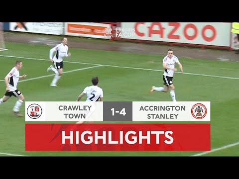 Whalley Scores Hat-Trick! | Crawley Town 1-4 Accrington Stanley | Emirates FA Cup 2022-23