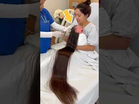 Esta niña nació con el pelo largo y raro.#shorts