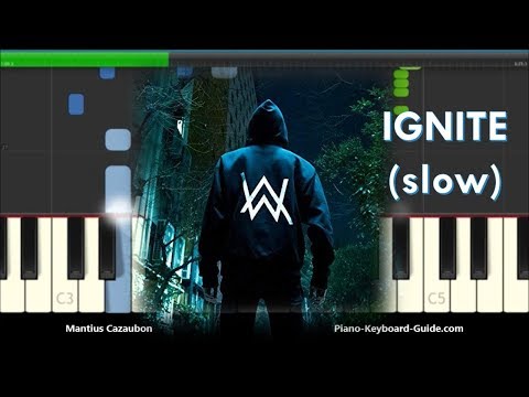 K 391 & Alan Walker Ignite Slow Piano Tutorial