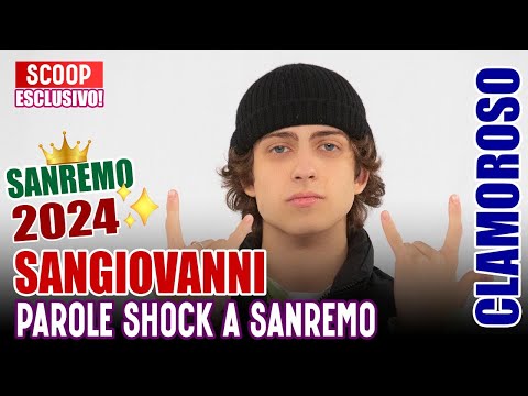 Sangiovanni a Sanremo 2024: Invito gli adulti a chiedersi perché noi giovani stiamo così!