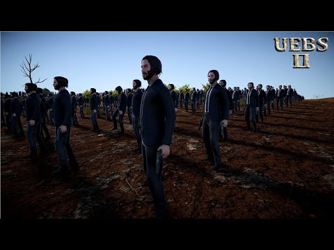 NEW UNIT | TRENCH WARFARE 50,000 JOHN WICK vs 2,000,000 PUPPET TERRORISTS | Battle Simulator 2 UEBS2