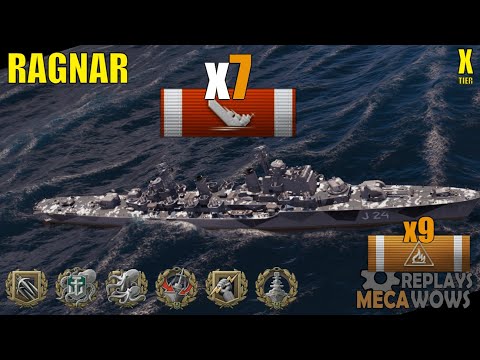 Ragnar 7 Kills & 185k Damage | World of Warships Gameplay